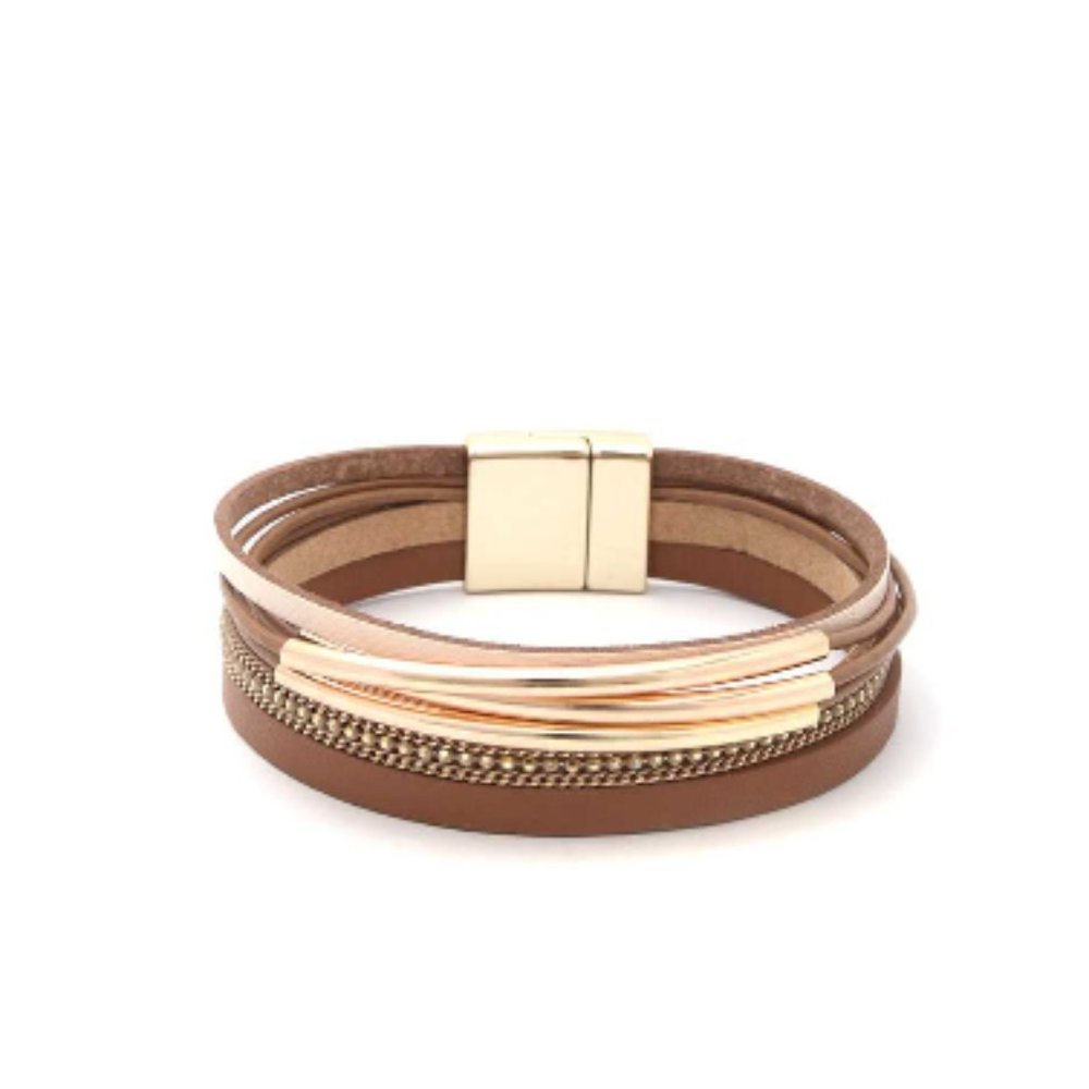 Leather Magnetic Bracelet